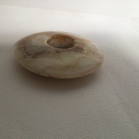 Solid stone candle holder - Picture 3 of 5